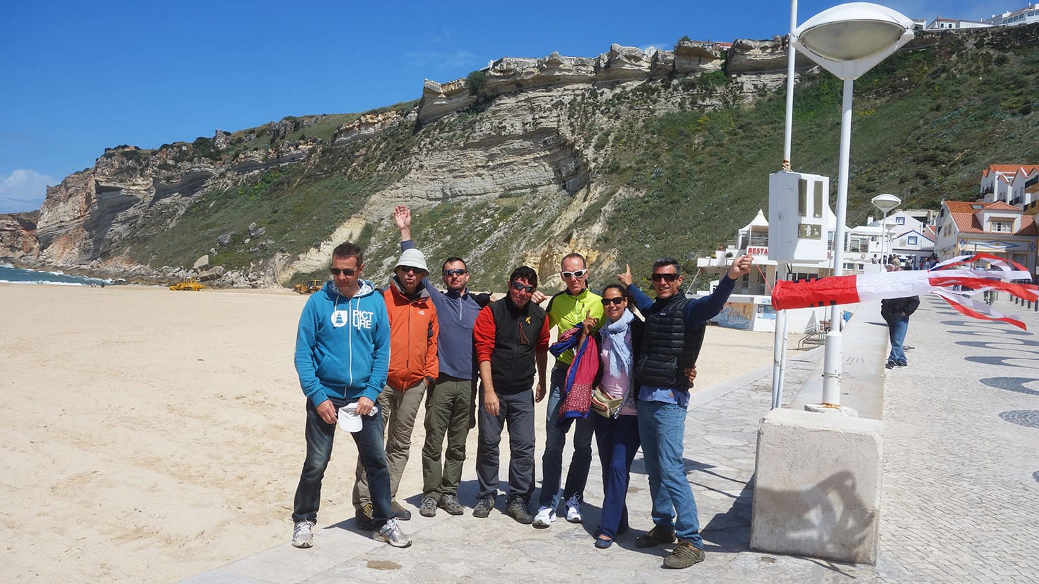 Groupe parapente au Portugal