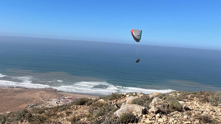 Site de parapente daglou hill colline au maroc lors des stages kymaya parapente 4