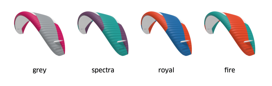 Couleurs disponibles pour la IOTA DLS