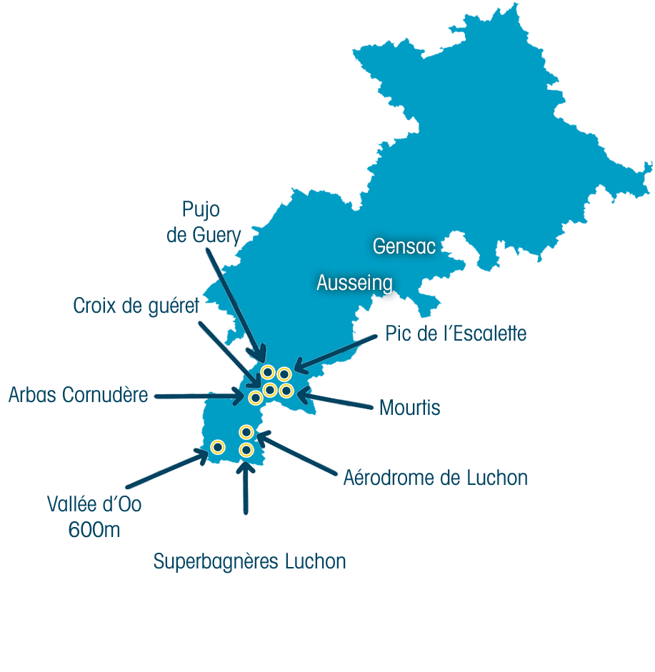 carte interactive des balises Haute Garonne 31