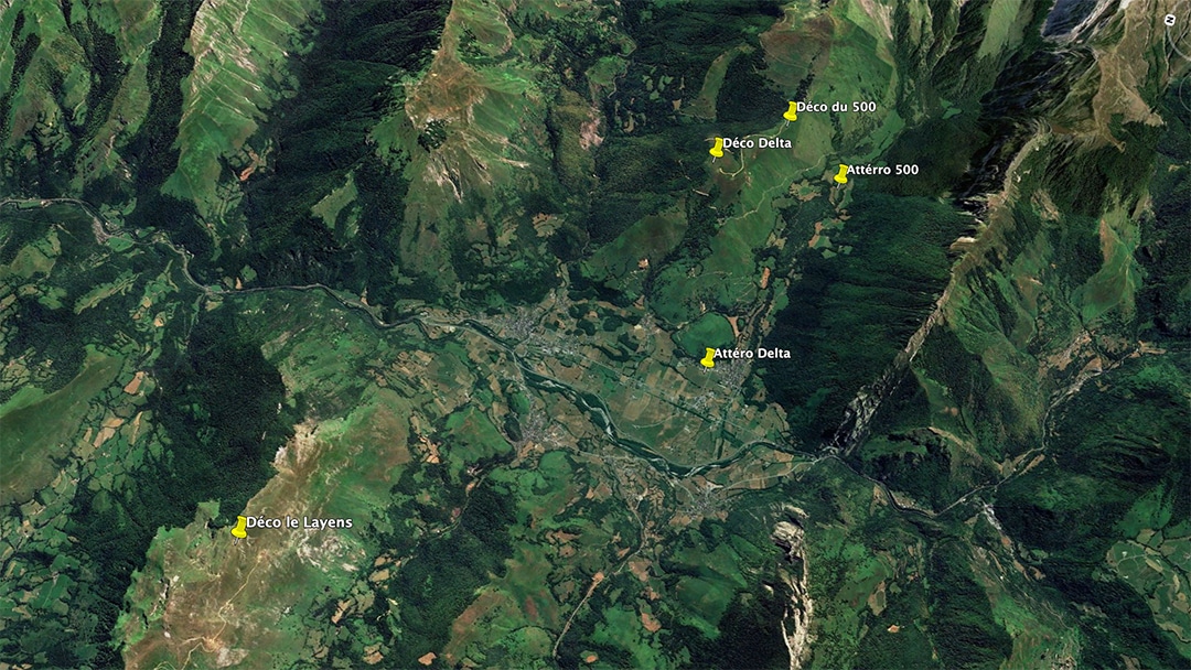 Les sites de parapente d'Accous dans les pyrenees atlantiques
