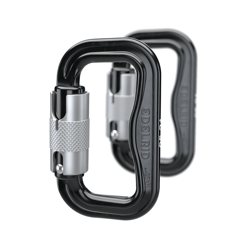 2 mousquetons Foras en alu d’Edelrid