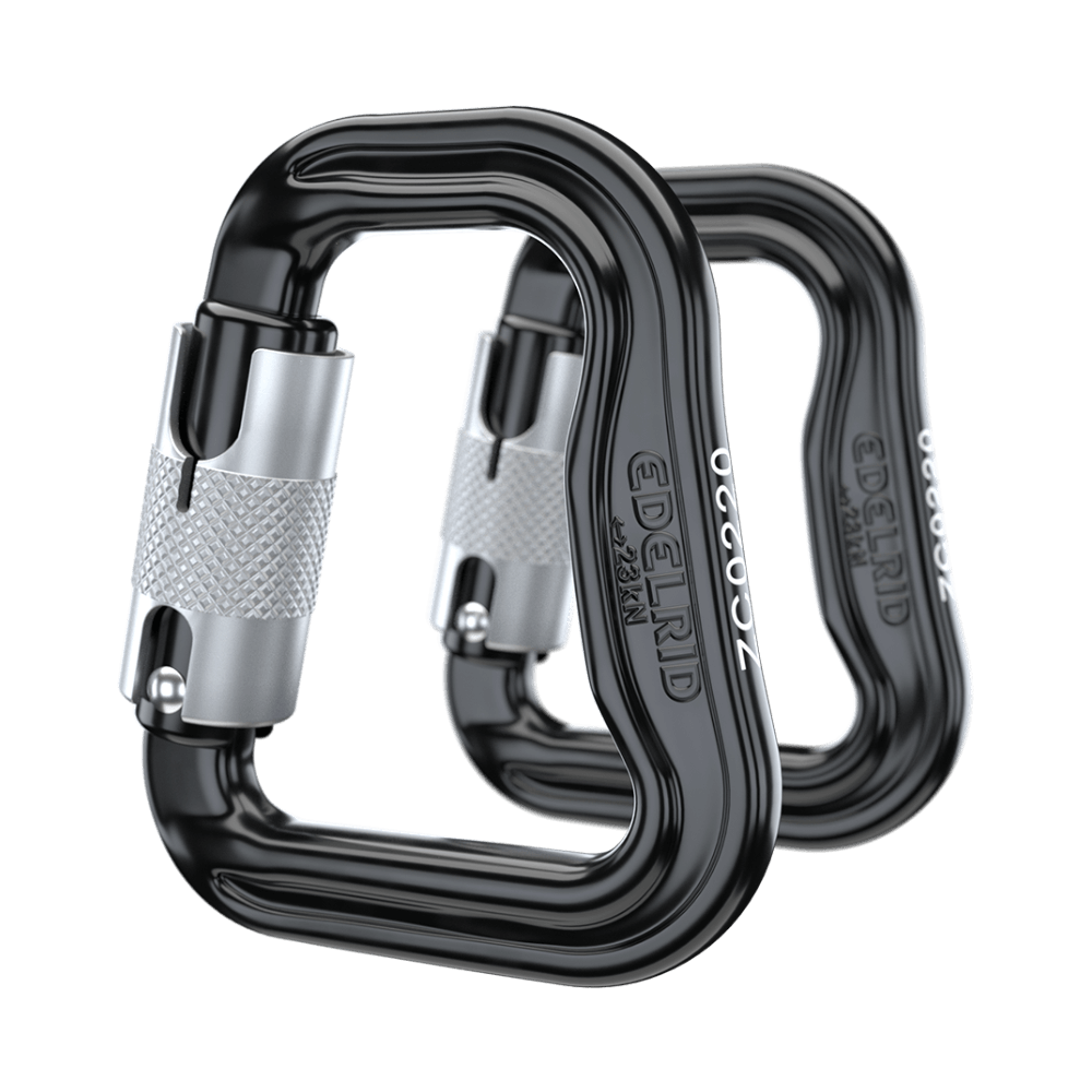 2 mousquetons Alias en alu d’Edelrid