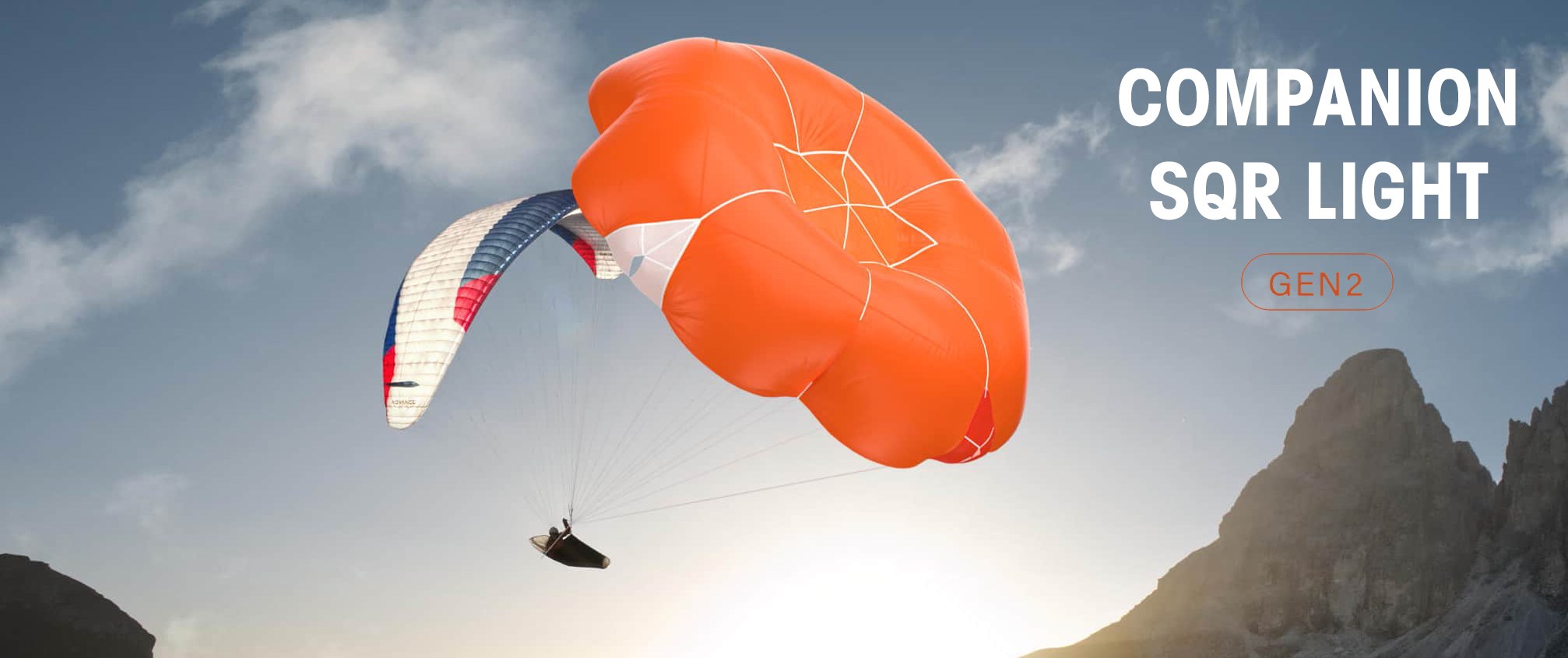 parachute de secours pour parapente paramoteur et deltaplane: Companion SQR Light Gen 2