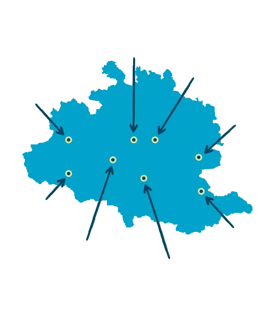 Carte des balises météo en Ariège